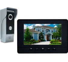 Videoportero con cable de 7 pulgadas, cámara HD y comunicación bidireccional