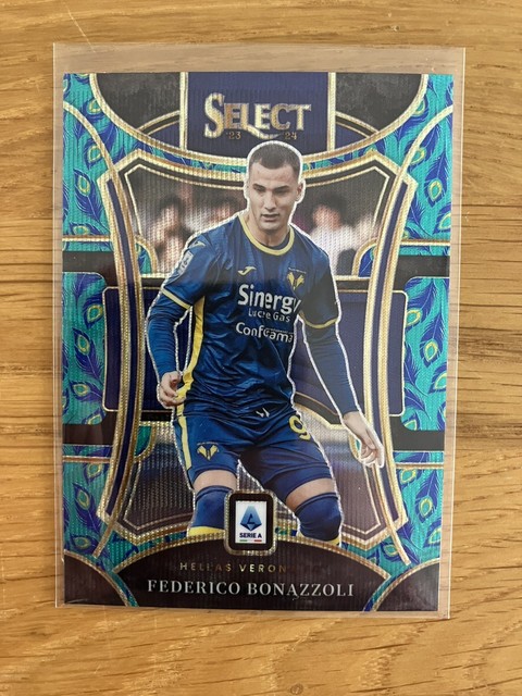 Federico Bonazzoli 2023-24 Panini Select Serie A Peacock / Pfau Hellas Verona