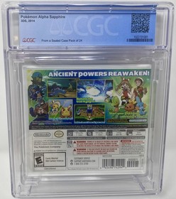 CGC Graded Pokemon Alpha Sapphire NEW Nintendo 3DS (1022731001, 9.9 A++)