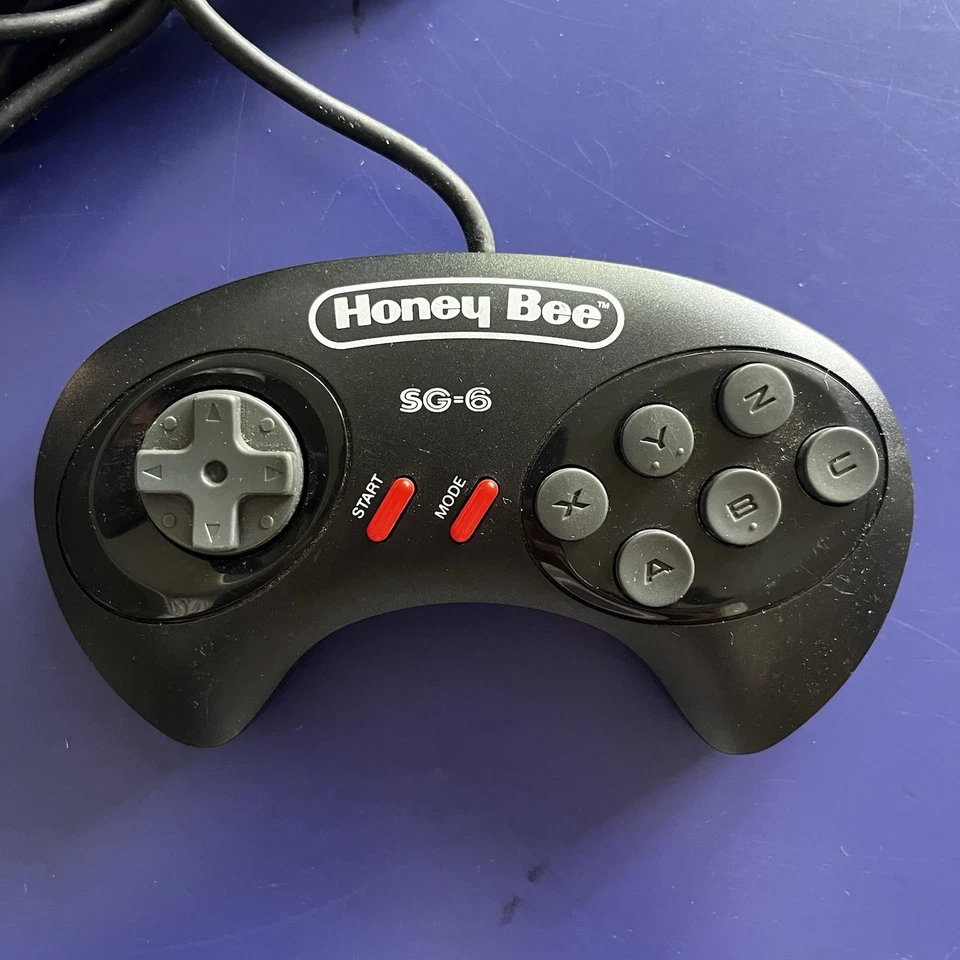 Honey Bee SG-6 Controller for SEGA Mega Drive 1 & II Console *FREE Next Day Post - Image 2 of 3