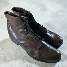 Vintage Stacy Adams Madison Cap Toe Brown Leather Ankle Chukka Boots Mens 12 2E