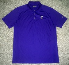 Men's NIKE GOLF Tour Performance Polo M PURPLE w/Swoosh  MICKEY MOUSE Golf Logo