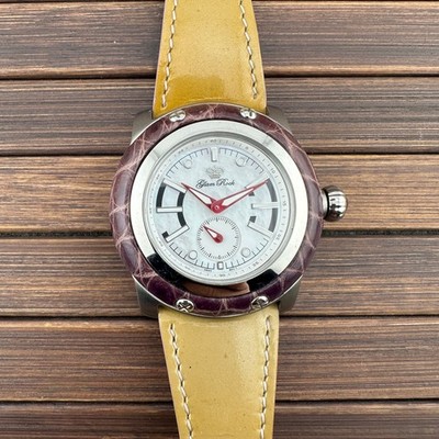 Damenuhr Glam Rock Ref: 10010 Stahl 46mm Jumbo Quarz Perlmutt