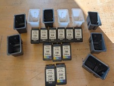 Lot of 11 Empty Canon 245XL 246XL Ink Cartridges - Virgin Never Refilled OEM