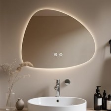 LED Bathroom Mirror with Lights, 20 x 25 Inch Backlit LED 25"L x 20"W Clear