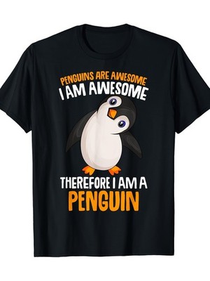 Penguin TShirt 220g Soft and Breathable for Casual Wear.fashion Boutique T-shi