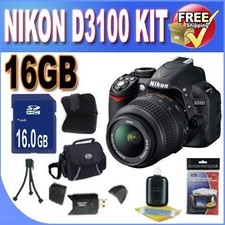 Nikon D3100 14.2MP Digital SLR Camera 18-55mm f/3.5-5.6 AF-S DX VR Nikkor Zoom