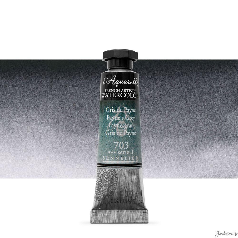 Sennelier L'Aquarelle Watercolour Paint Tube 10ml Payne's Grey For Painting