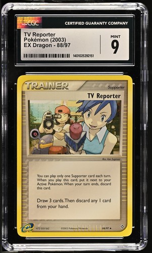 TV Reporter graded CGC 9 for sale on eBay