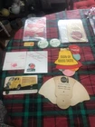 Lot mixed vintage coke Coca Cola ad stand ups bottle holder post card promo more
