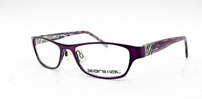 NEW ANIMAL ALO D06 COL.061 PURPLE AUTHENTIC EYEGLASSES 51-16-135