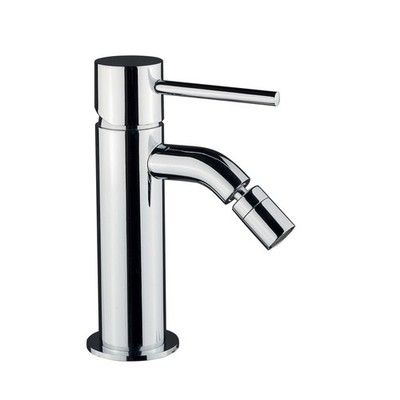 I Crolla Einhebel-Bidetmischer Chrom Mod.City mit Schläuchen und Wasserhahn
