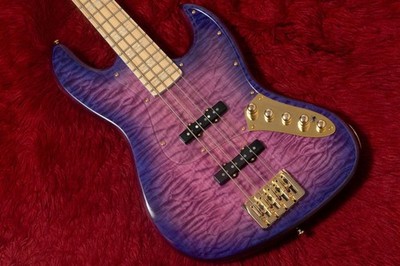 Swing Guitars Jazz Deluxe 4 Purple 4.325kg Electric Bass New