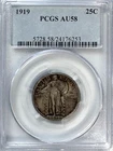 1919 Standing Liberty Quarter, AU 58 PCGS, NR