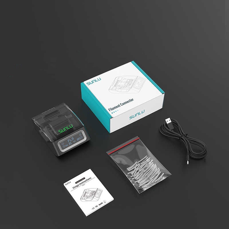 SUNLU FC01 Filament Connector w/ 180pcs Sleeves for 1.75mm PLA ABS PETG PA/PC