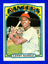 1972 TOPPS #737 LENNY RANDLE TEXAS RANGERS HIGH NUMBER CARD -- NR MINT