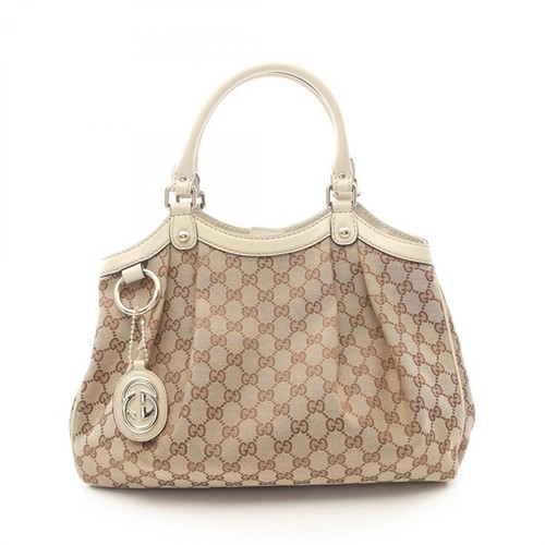 Gucci Sukey GG Canvas Handbag Women's Bag 211944