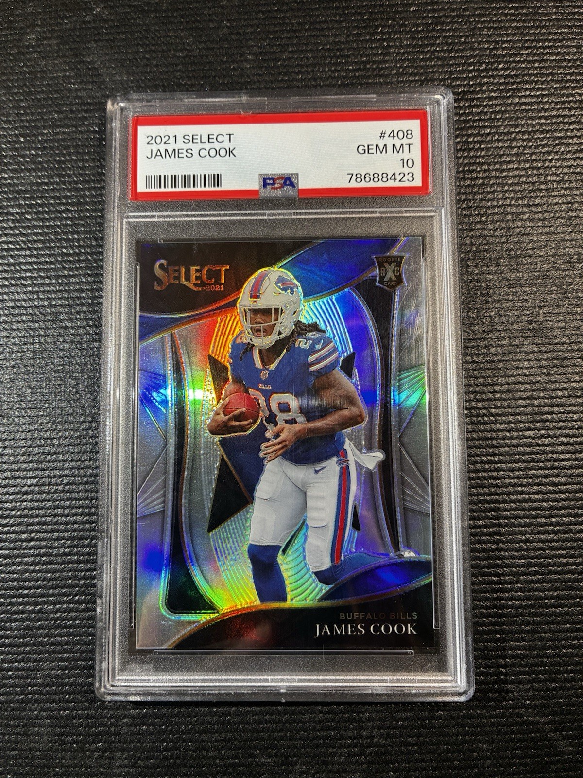 Panini 2021 Select James Cook RC 2022 XRC Prizm Insert #408 Bills
