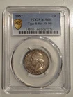 1957 Washington Quarter, Type B Reverse, PCGS MS66, FREE SHIPPING, *TONED*