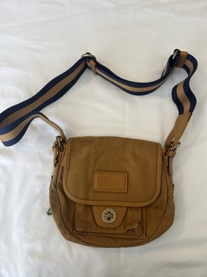 Marc by Marc Jacobs Canvas Crossbody Bag Brown Leather Trim Workwear Style