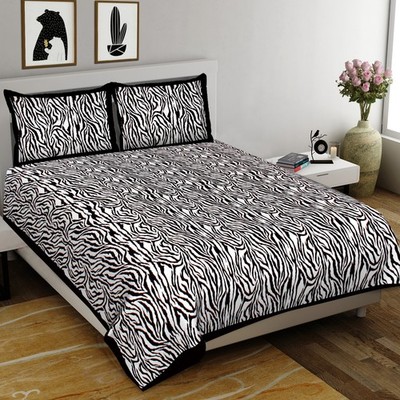 Premium Cotton Bedsheet King Size (93×108 inches)   (Tiger Print)