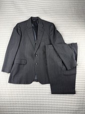 Givenchy Gray Pinstripe Suit Men's Regular Single-Breasted Two-Button 2 Piece