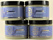 QTY 4 - Bath  Body Works Aroma LAVENDER VANILLA Shea Sugar Body Scrub 11.5oz