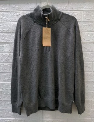 New Fjallraven Ovik Lite Half Zip Grey Melange (Mens) Size L