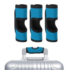 3Pcs Luggage Handle Wrap, Hollow Luggage Identifier for Luggage, Light Blue