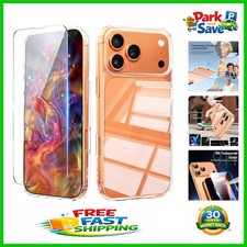 Military-Grade Clear Phone Case for iPhone 17 Pro with Built-in Screen Protector