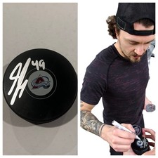 SAMUEL GIRARD SIGNED COLORADO AVALANCHE HOCKEY PUCK W/ CASE COA
