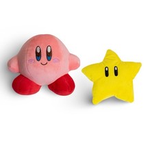 Video Game Kirby Plush with Warp Star Plushie Soft Detailed 6  2pcs Combo Set