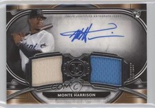 2021 Museum Collection Single-Player Dual Relic 54/349 Monte Harrison Auto sh7