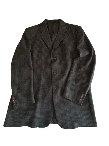 Austin Reed Blazer 44L Brown Wool Tweed Sport Coat USA Mens Jacket - product listing photo