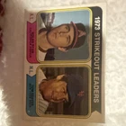 Topps 1974 1973 Strikeout Leaders #207 Nolan Ryan Seaver MLB Vintage Card