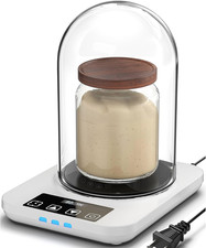 Sourdough Starter Warmer with Glass Dome, Warming Heating Pad Mat for Sour Dough