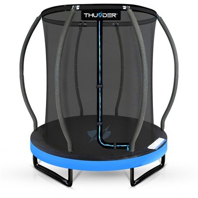 Gartentrampolin, Outdoor, Komplettset mit Sicherheitsnetz, THUNDER  ELITE 4.5FT