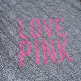 PINK Victoria&rsquo;s Secret Full/Queen Cheetah Leopard Quilt Love 100% Cotton