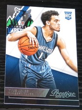 2015 - 2016 Panini Prestige Tyus Jones Rookie Card #216 MINNESOTA TIMBERWOLVES. rookie card picture