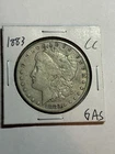1883-CC Morgan Silver Dollar XF Detail Tougher Date CC