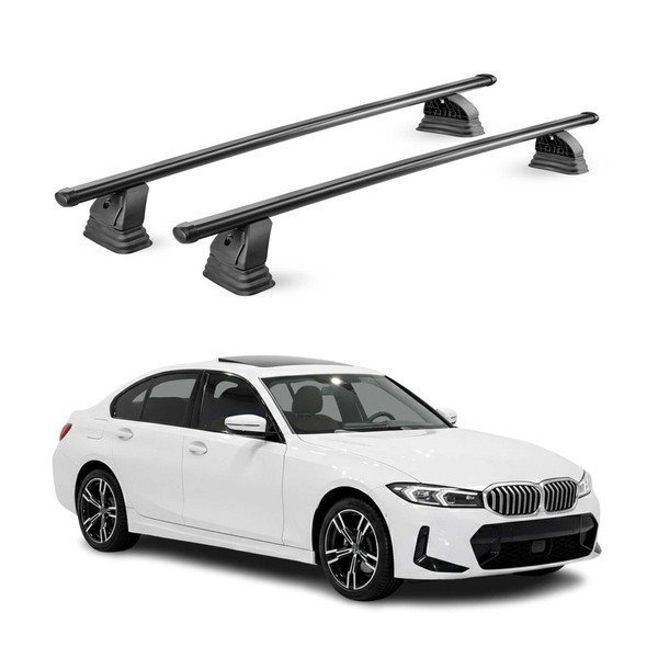 Stahl DachträGer FüR BMW 3Er G20 2019-2026 TÜV AbschließBar 75 Kg 2Tlg Schwarz-image