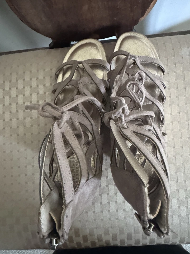 Sandalias de cuña Kenneth Cole Reaction Cake Pop Gladiador con cordones talla 7M verano nuevas sin caja Foto 4 de 4