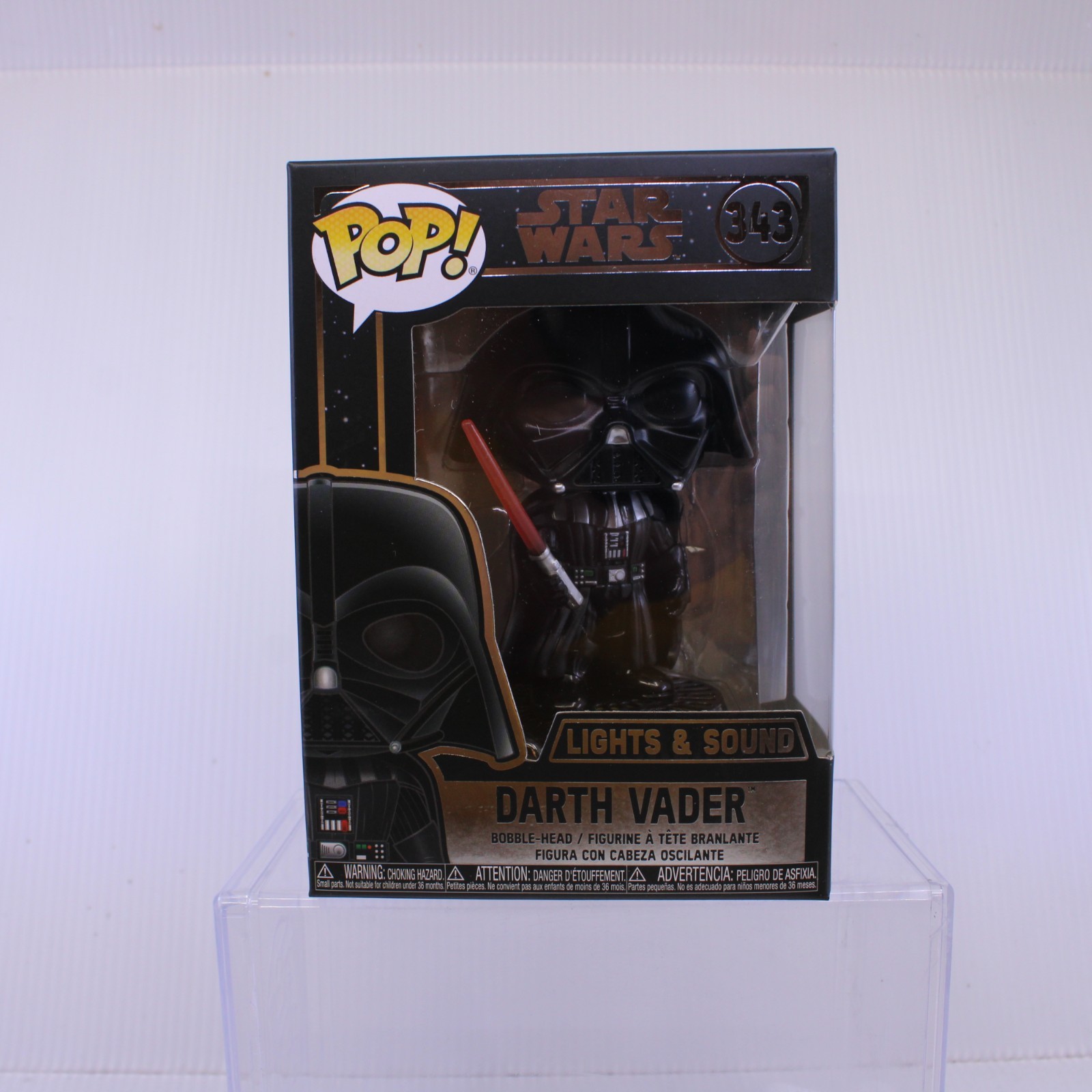 E5 Funko Pop Star Wars Darth Vader Lights Sound Vinyl Figure 343