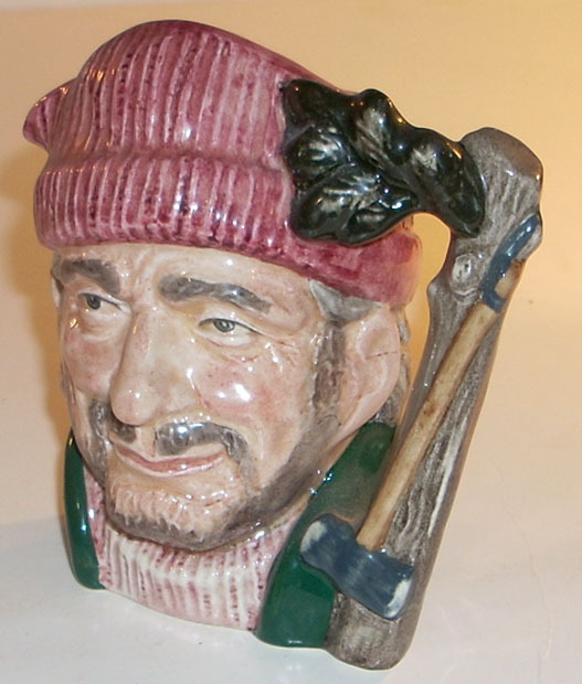 Vintage 3.75" Royal Doulton Lumberjack Toby D6613 c1966 eBay