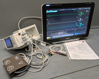 Philips MX800 IntelliVue X2 Überwachungsmonitor mit Zubehör & Prüfprotokoll