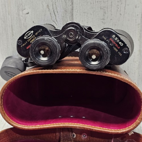 8.5x40 Binoculars Model 3845 by Scope, Amber Coated Optics