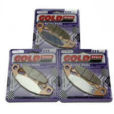 Goldfren S33 Brake Pads Front & Rear For Kawasaki ZX 1000 B1-B3 ZX-10 1988-1990