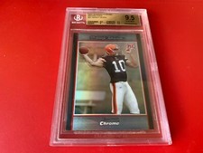 Brady Quinn Notre Dame 2007 Bowman Chrome Refractors Rookie BGS 9.5 Gem Mint