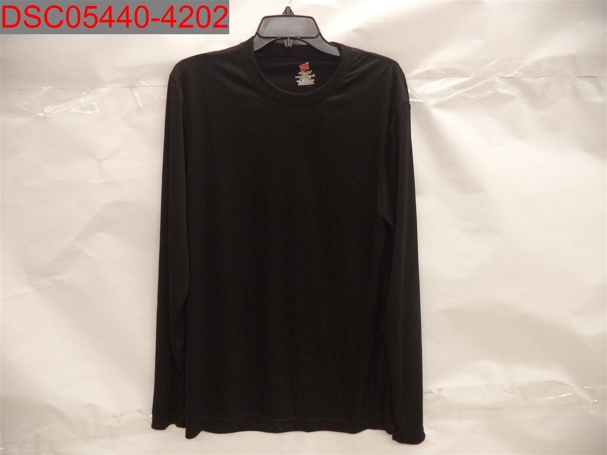 Hanes Black Long Sleeve Dri Fit Shirts Hanes® Cool DRI Long Sleeve