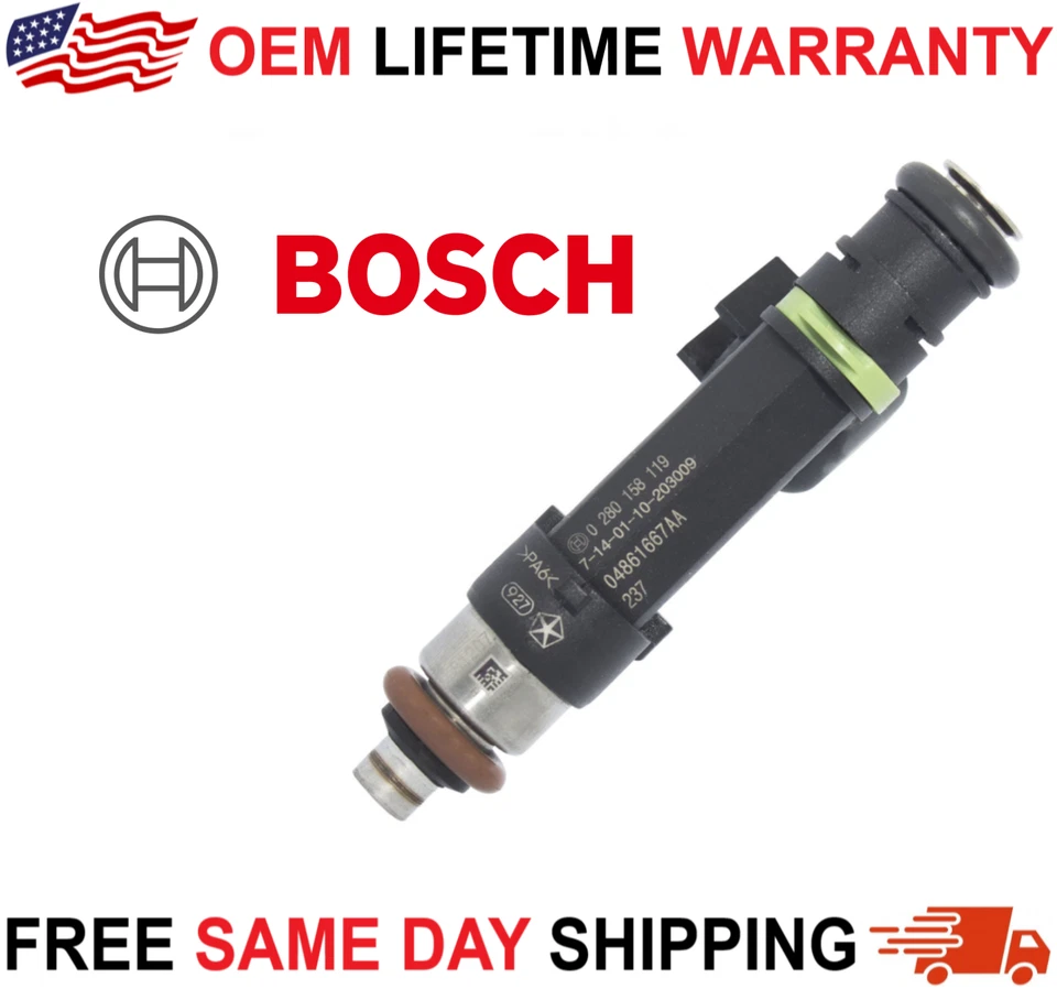 Nuevos inyectores de combustible BOSCH x6 para Jeep Wrangler 2007-2010 3,8 L V6 #0280158119 Foto 4 de 4